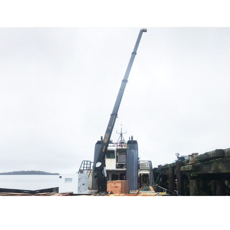 Grue marine à flèche télescopique de 12 tonnes